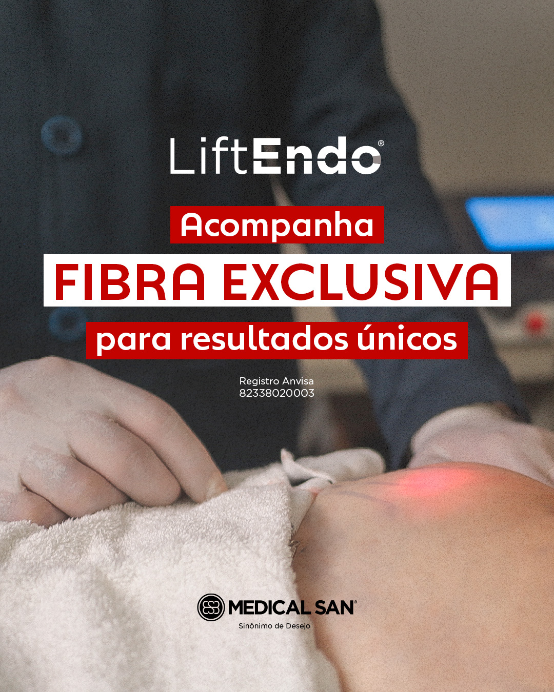 Imagem endolaser Liftendo mostrando a fibra exclusiva do mesmo